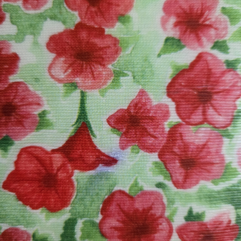 Dooney & Bourke Red and White Floral Drawstring Bucket Bag - Picture 16 of 16